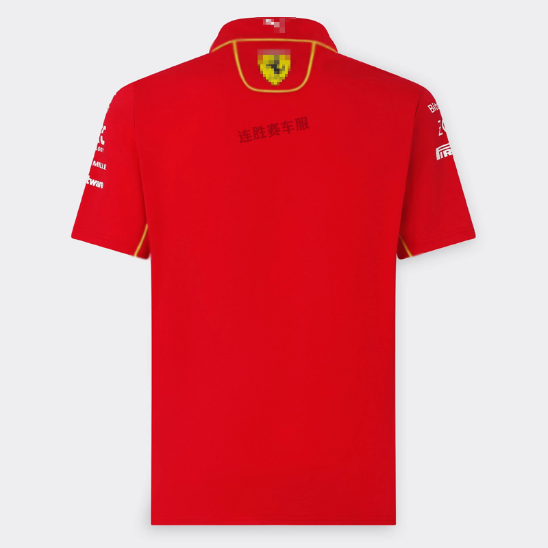 f1赛车服24新品窝法车队夏季短袖POLO衫速干男士运动上衣可定制 - 图0