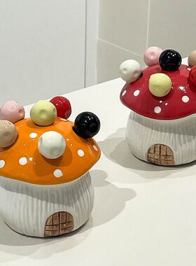 可爱甜品水果签水果叉家用餐具不锈钢创意卡通收纳罐小叉子套装