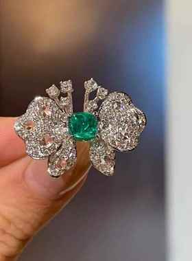 ChinPin/芷芯女进口莫桑石戒指