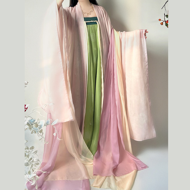 夜子溪原创汉服【橘子青梅】齐胸对襟汉服唐制破裙大放量古典女装,淘宝优惠券,粉丝福利购,淘宝优惠卷