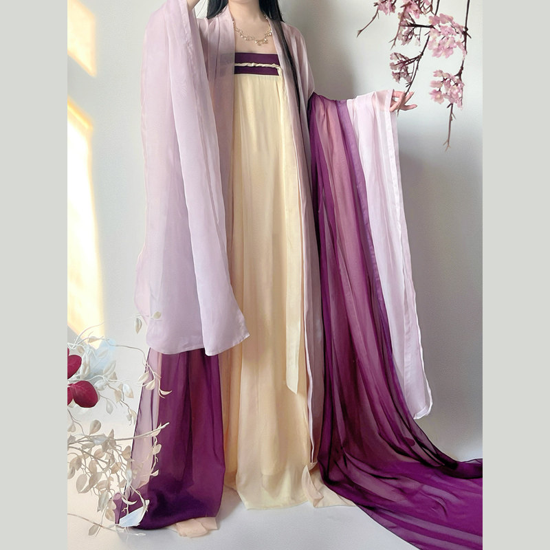 夜子溪原创汉服【橘子青梅】齐胸对襟汉服唐制破裙大放量古典女装,淘宝优惠券,粉丝福利购,淘宝优惠卷