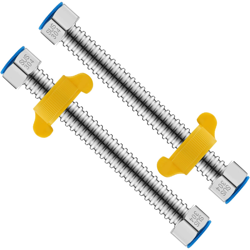 304不锈钢波纹管4分金属热水器进水管配件配大全冷热家用软管水管 - 图3