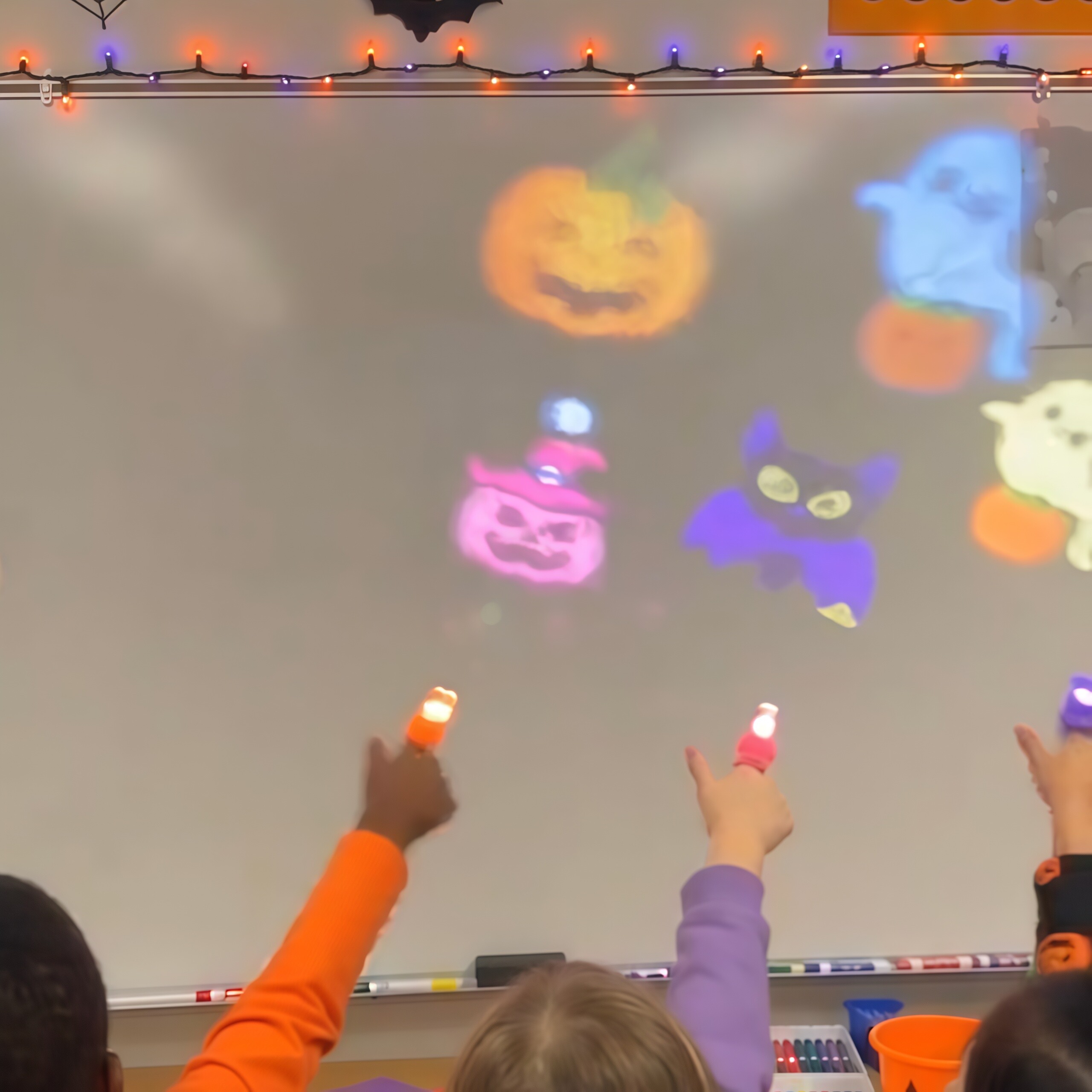 Halloween glowing finger projector lamp