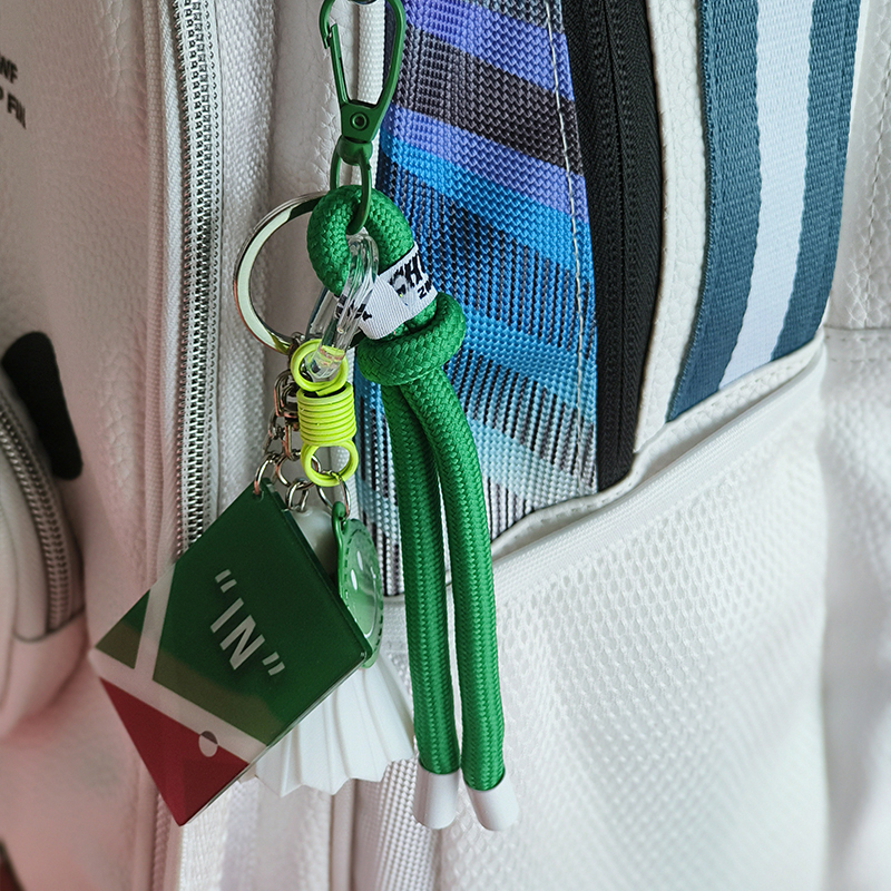 羽毛球包挂饰羽毛球钥匙扣挂件纪念品情侣球友礼品球会比赛奖品