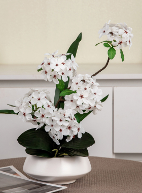 绣球假花仿真花花瓶套装摆件