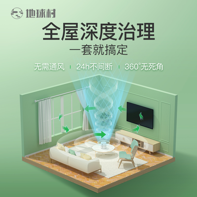 地球村新房除甲醛母婴急入住装修家具除味二氧化氯去甲醛清除剂-图1