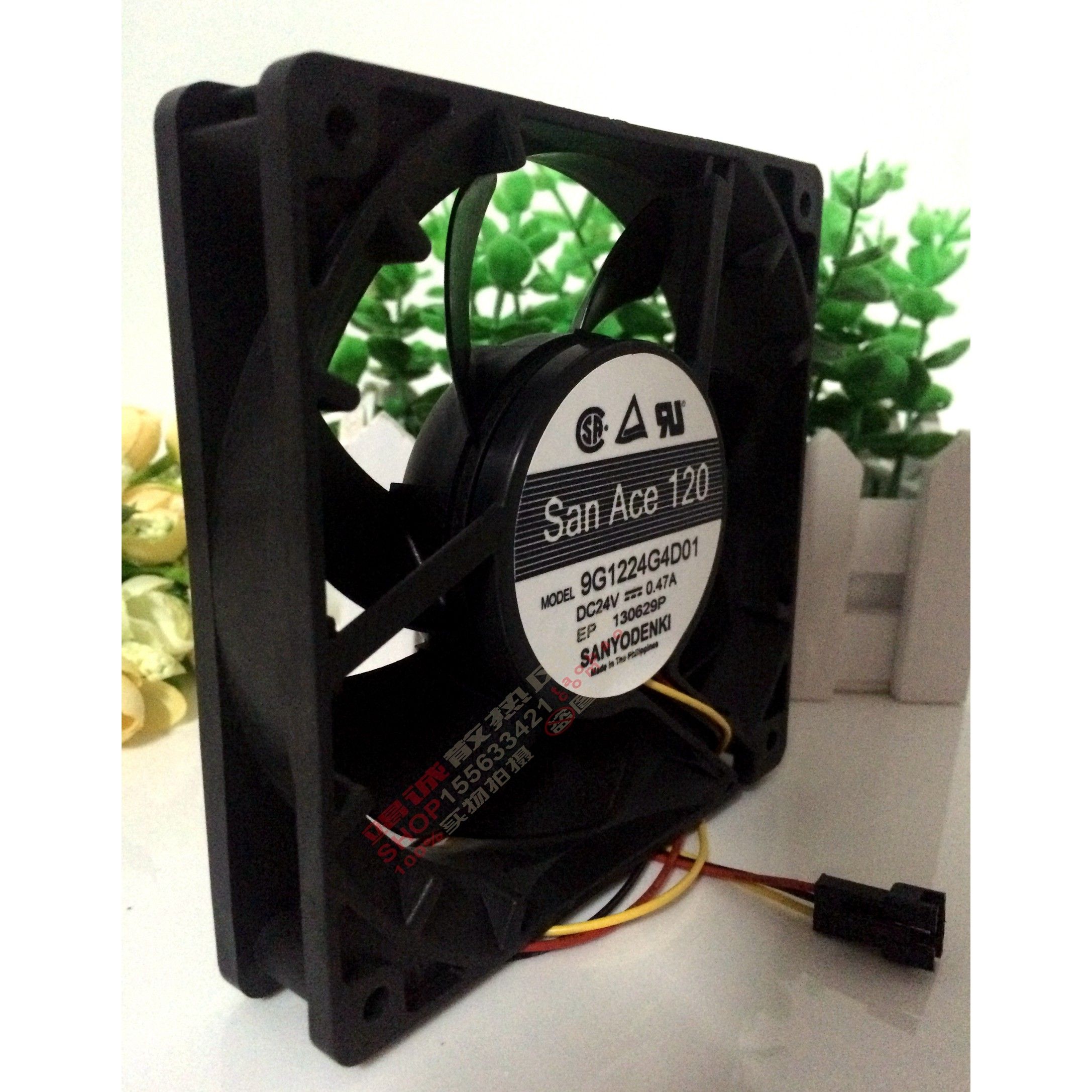 原装正品三洋9G1224G4D01 24V 0.47A 120*120*25MM双滚珠散热风扇 - 图0