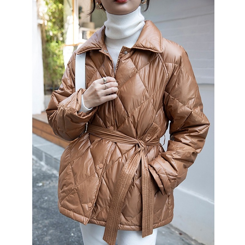 菱格2021年新款轻薄小个子羽绒服 淮慕霏羽绒服