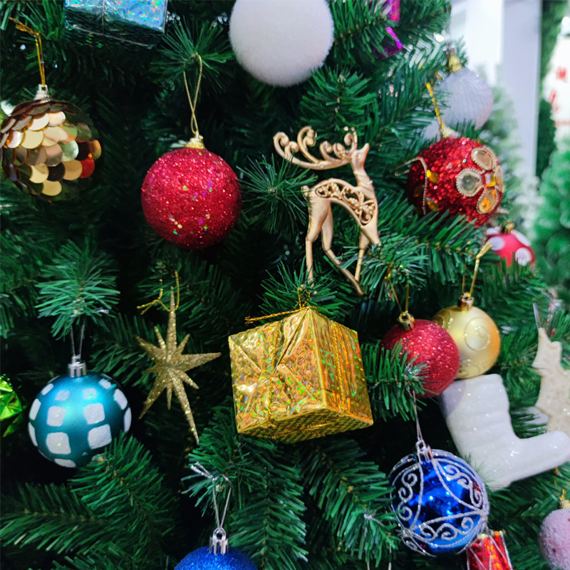 圣诞节装饰品圣诞树挂件配饰组合套餐DIY小挂饰迷你蝴蝶结球松果,淘宝优惠券,粉丝福利购,淘宝优惠卷