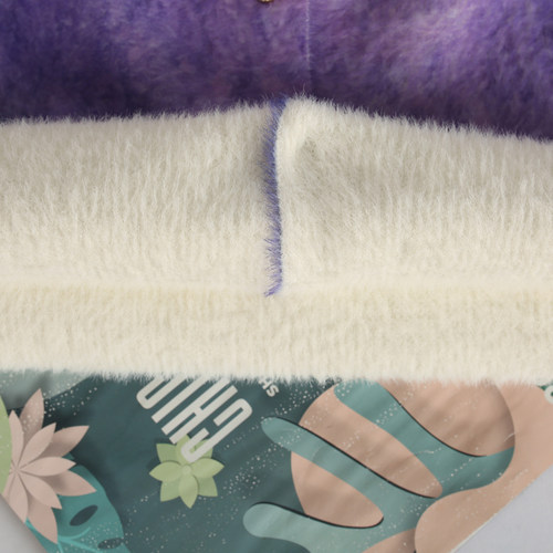 渐变印花单排扣开衫2025秋冬新款儿童水貂绒针织衫女童洋气厚外套 - 图2