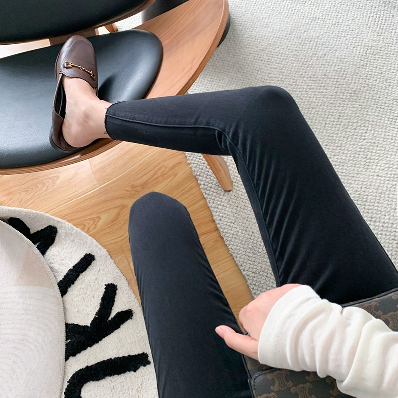 孕妇小脚牛仔裤子九分春秋季打底裤 布衣妈咪孕妇铅笔裤