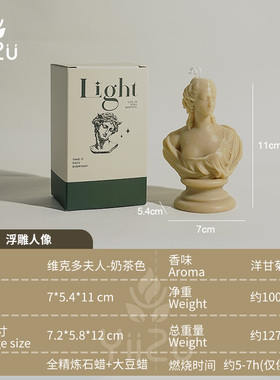 北欧人像艺术香薰蜡烛