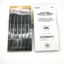 2019 new profiled double head six pieces of wood filing double foam shell color card outlet original packaging flat semi-circle square triangle