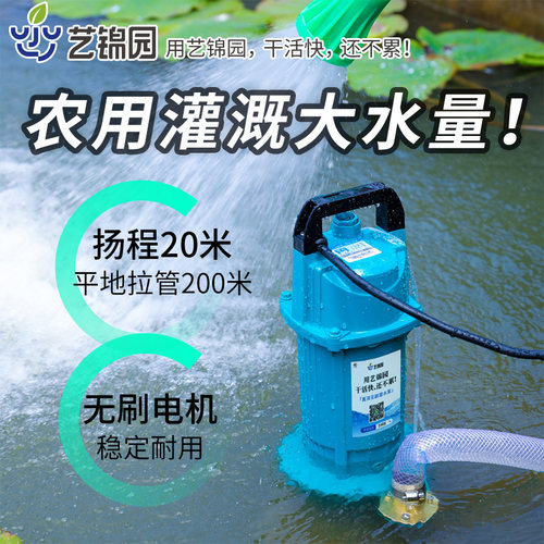 水泵农用灌溉直流潜水泵电动车48v60v高扬程抽水泵无刷电瓶抽水机 - 图3