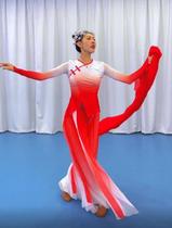 Oriental red out for my home country Xiaoying teacher Tongan Guoqing China fan dance suit red performance