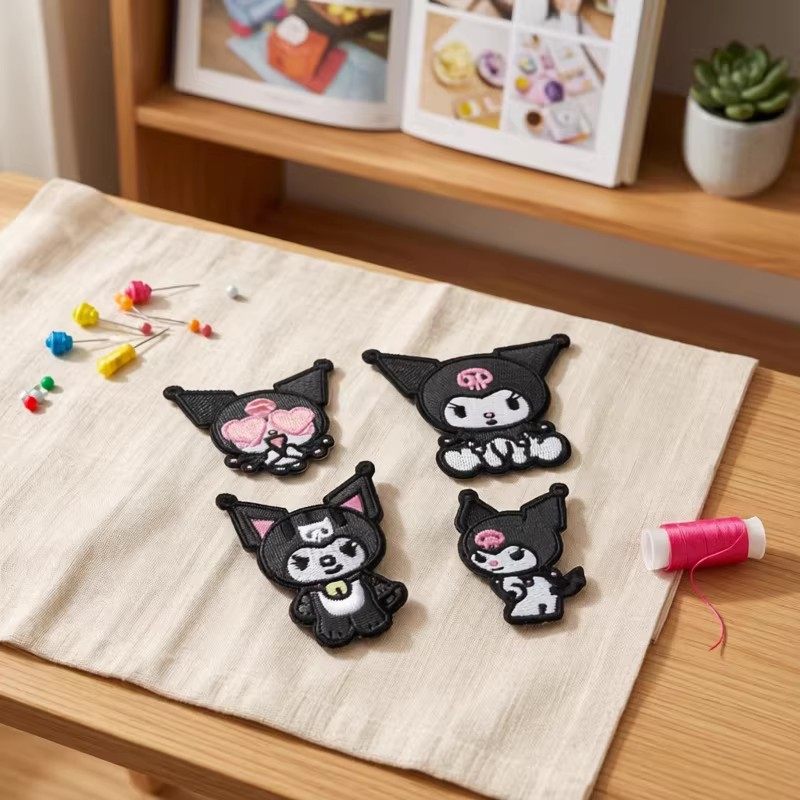 自粘款卡通可爱库洛米美乐蒂鞋花装饰贴布DIY洞洞鞋扣配饰补丁贴,淘宝优惠券,粉丝福利购,淘宝优惠卷