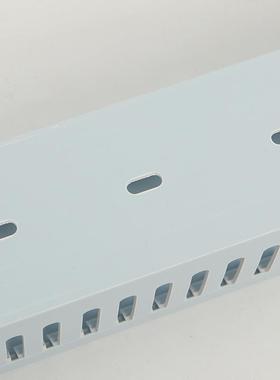 灰白色塑料行线槽方形阻燃绝缘配线槽电箱电气柜pvc走线槽