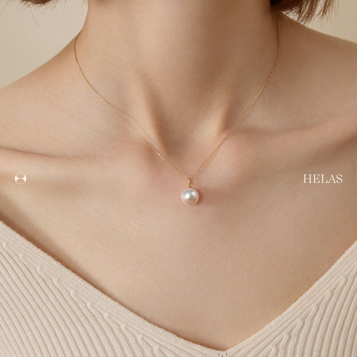 HELAS赫拉淡水珍珠baby珠串珠项链淡水珍珠单颗珍珠吊坠项链礼物,淘宝优惠券,粉丝福利购,淘宝优惠卷