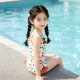 ຊຸດລອຍນ້ຳ polka dot ປ້ອງກັນແສງແດດໃນລະດູຮ້ອນເດັກຍິງ