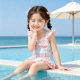 ເດັກຍິງ summer ຫວານ bow ແຍກ swimsuit