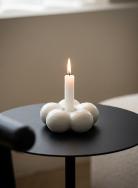 创意云朵造型陶瓷茶灯摆件