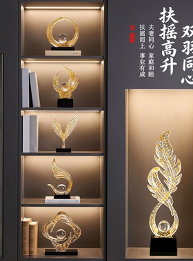 高级感小众电视柜酒柜装饰品