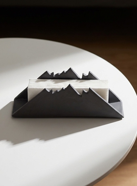 现代简约山峰造型纸巾盒摆件
