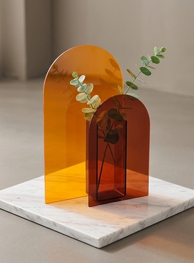 现代简约亚克力几何桌面摆件