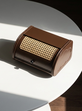 复古木质面包盒造型装饰摆件