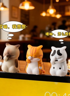 手工毛线卡通猫狗钥匙扣挂件