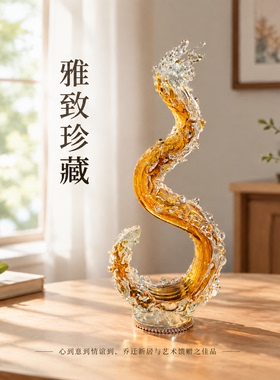 风生水起盘龙吉祥摆件