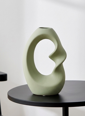 简约抽象几何绿色家居装饰摆件