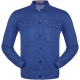 Тонкие летние джинсовые нарукавники для работы, износостойкий дышащий комплект, рабочая одежда, короткий рукав, делается под заказ