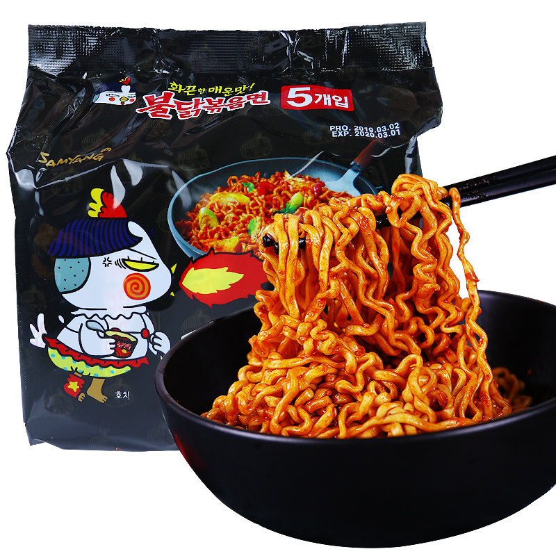 韩国三养火鸡面超辣进口网红混搭 梦竹食品方便面/拉面/面皮