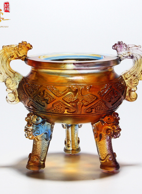 琉璃开业礼品新中式办公室招财鼎