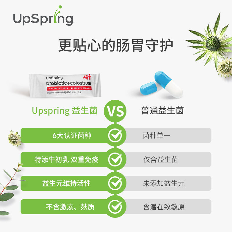 会场-upspring益生菌粉益生元 UpSpring海外牛初乳