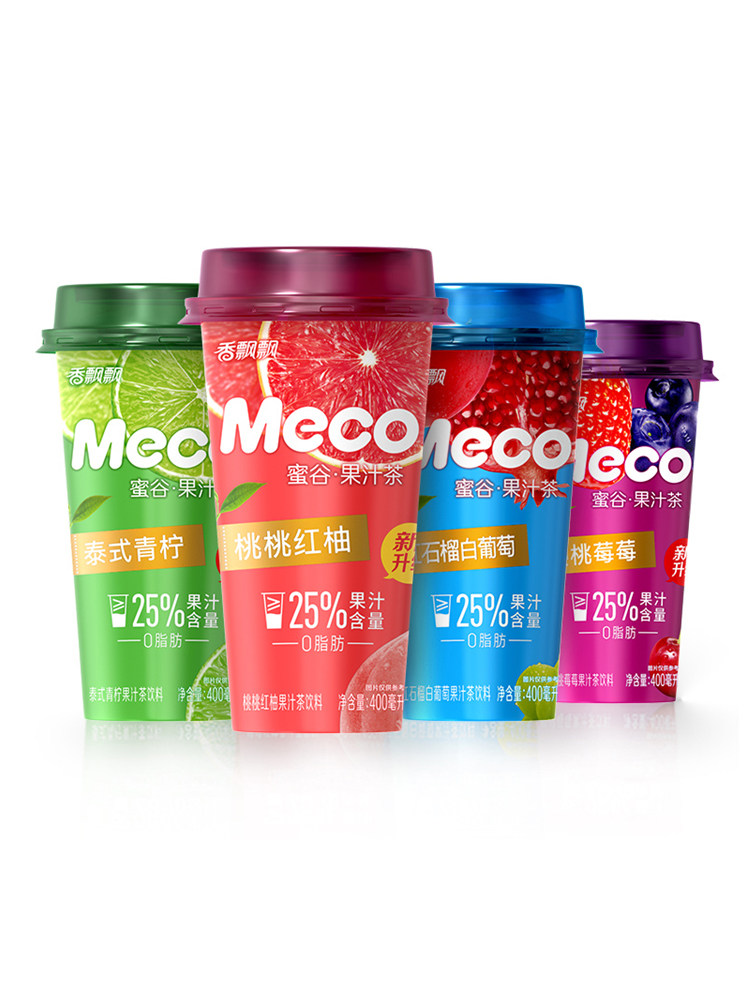 香飘飘meco蜜谷果汁茶*水果茶饮料 悠津食品茶饮料