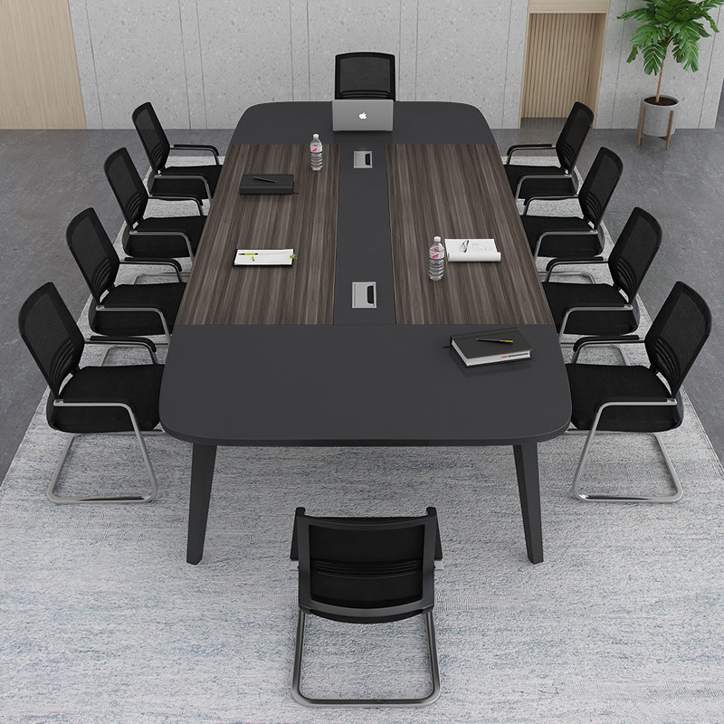会议桌长桌简约现代桌椅组合培训洽谈大型会议桌子工作台办公家具