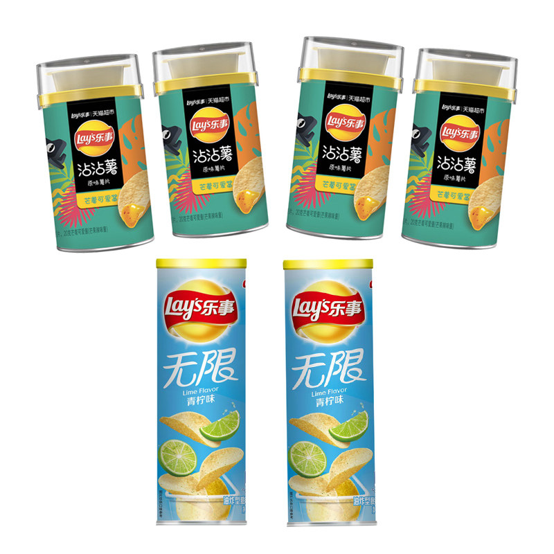 乐事沾沾薯原味与芒着可爱酱40g 百事食品冠振膨化食品
