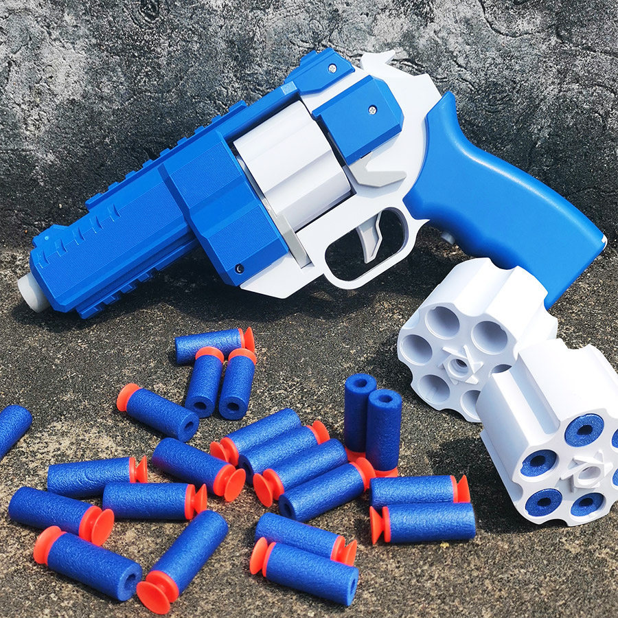 左轮电动连发软弹枪手枪仿真模型儿童玩具抢男孩狙击枪吸盘可发射,淘宝优惠券,粉丝福利购,淘宝优惠卷