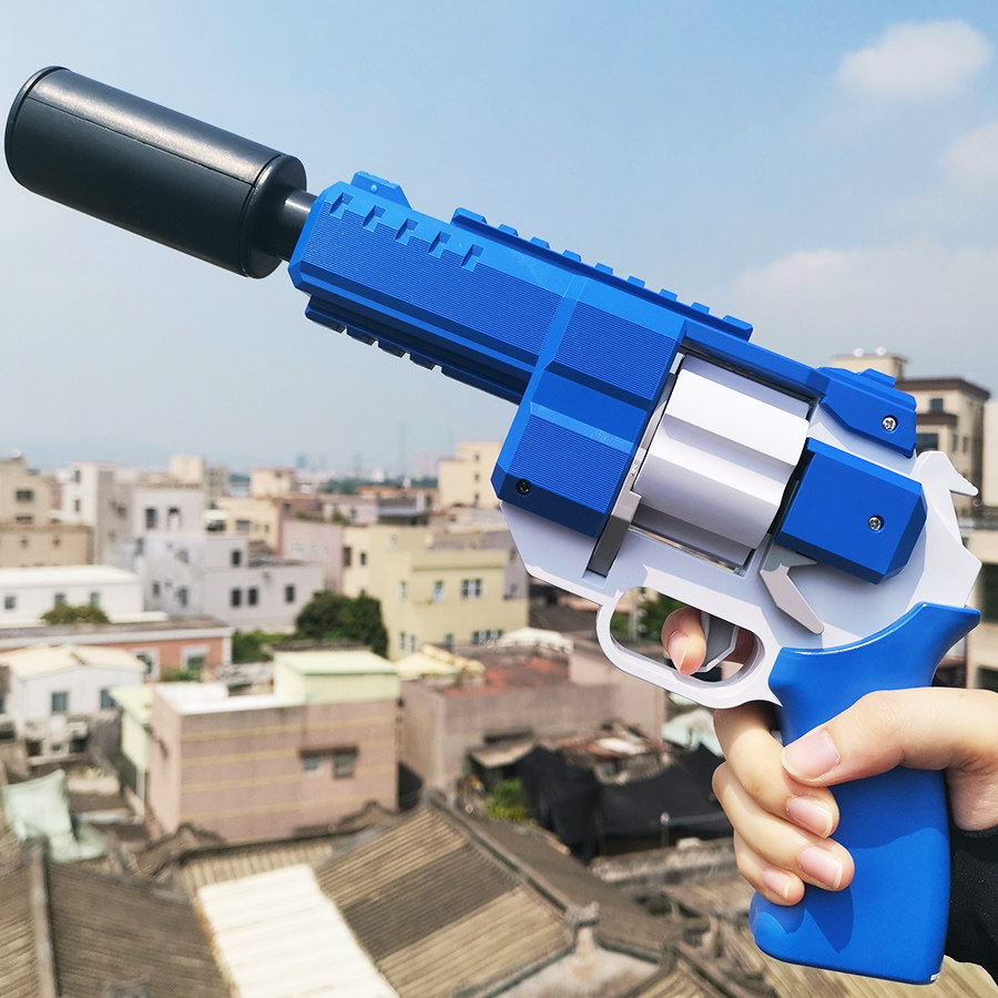 左轮电动连发软弹枪手枪仿真模型儿童玩具抢男孩狙击枪吸盘可发射,淘宝优惠券,粉丝福利购,淘宝优惠卷