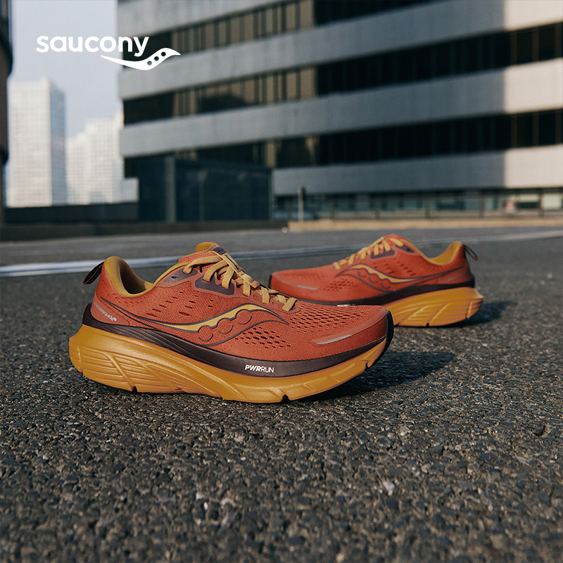 Saucony索康尼Guide向导18男子稳定轻便缓震舒适透气休闲运动跑鞋 - 图2