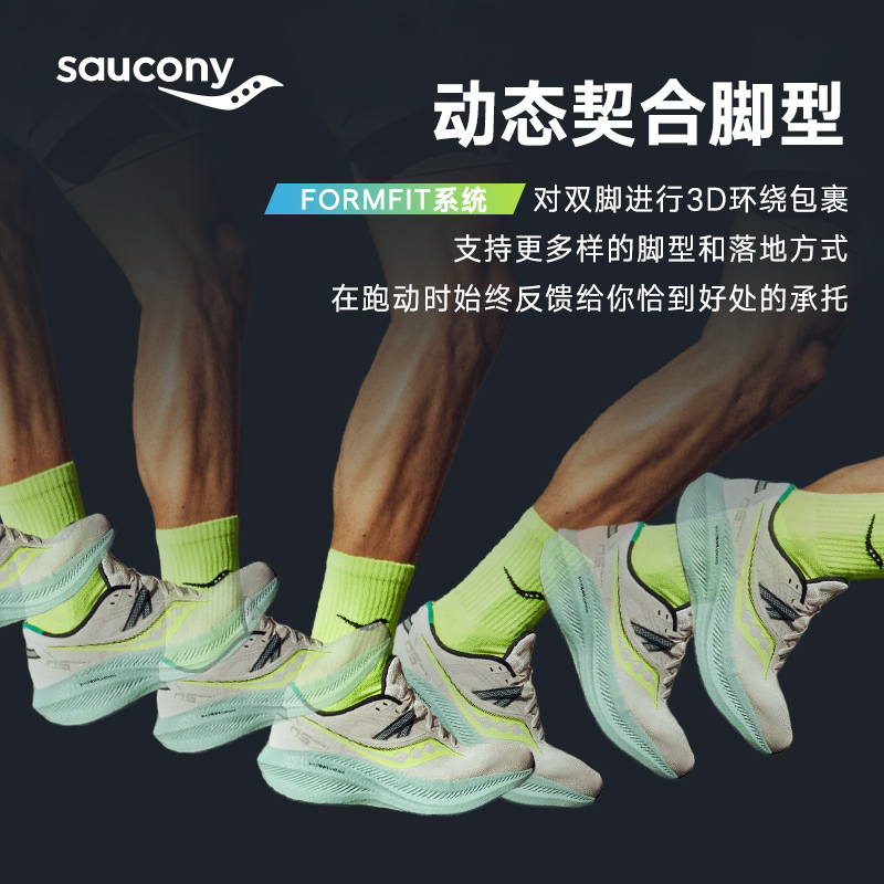 Saucony索康尼Triumph胜利20跑步鞋情侣男子减震舒适女运动鞋跑鞋 - 图0