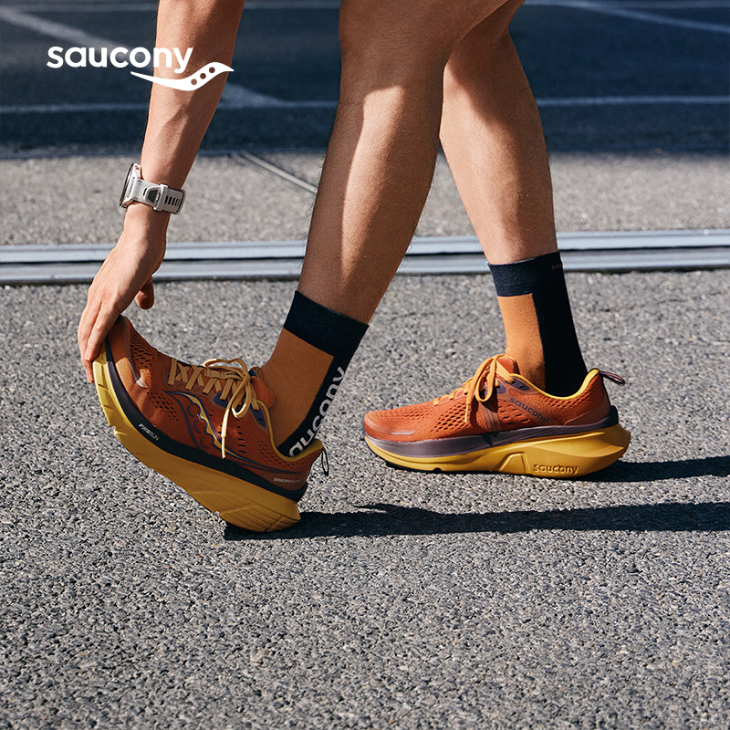 Saucony索康尼Guide向导18男子稳定轻便缓震舒适透气休闲运动跑鞋 - 图1