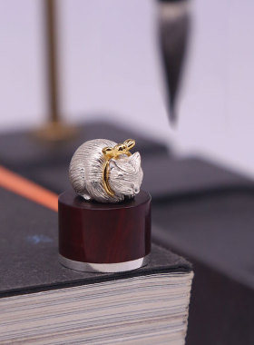 紫檀木印章教师节礼物吊坠定制