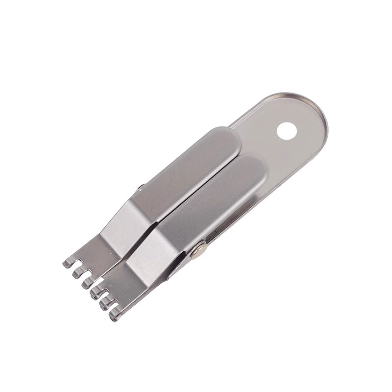 蚯蚓夹红虫夹上饵器快速穿蚯蚓活饵神器不锈钢挂钩夹新款蚯引夹子 - 图3