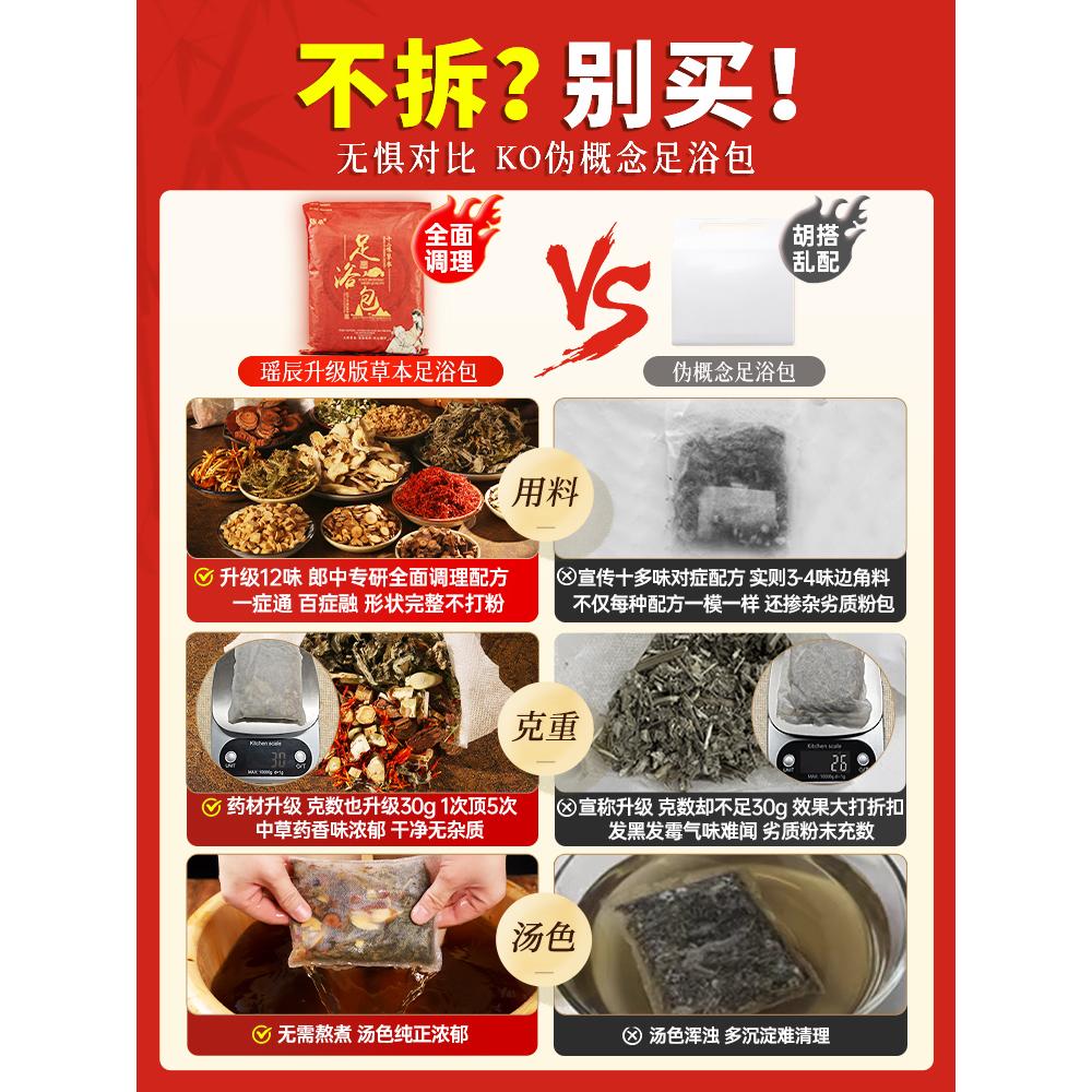 泡脚药包湿气睡眠助艾草叶红花生姜花椒中药足浴包粉去男女士专用