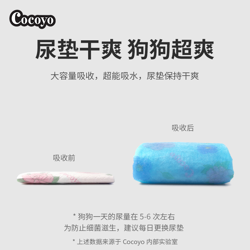 Cocoyo小狗狗尿片一次性尿垫加厚消臭吸水泰迪尿不湿垫宠物尿布垫 - 图2