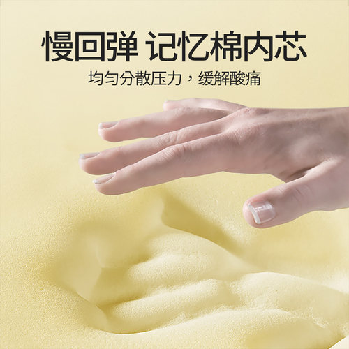 德体汽车头枕护颈枕车载头枕车内座椅靠枕记忆棉腰靠开车用内饰品 - 图3