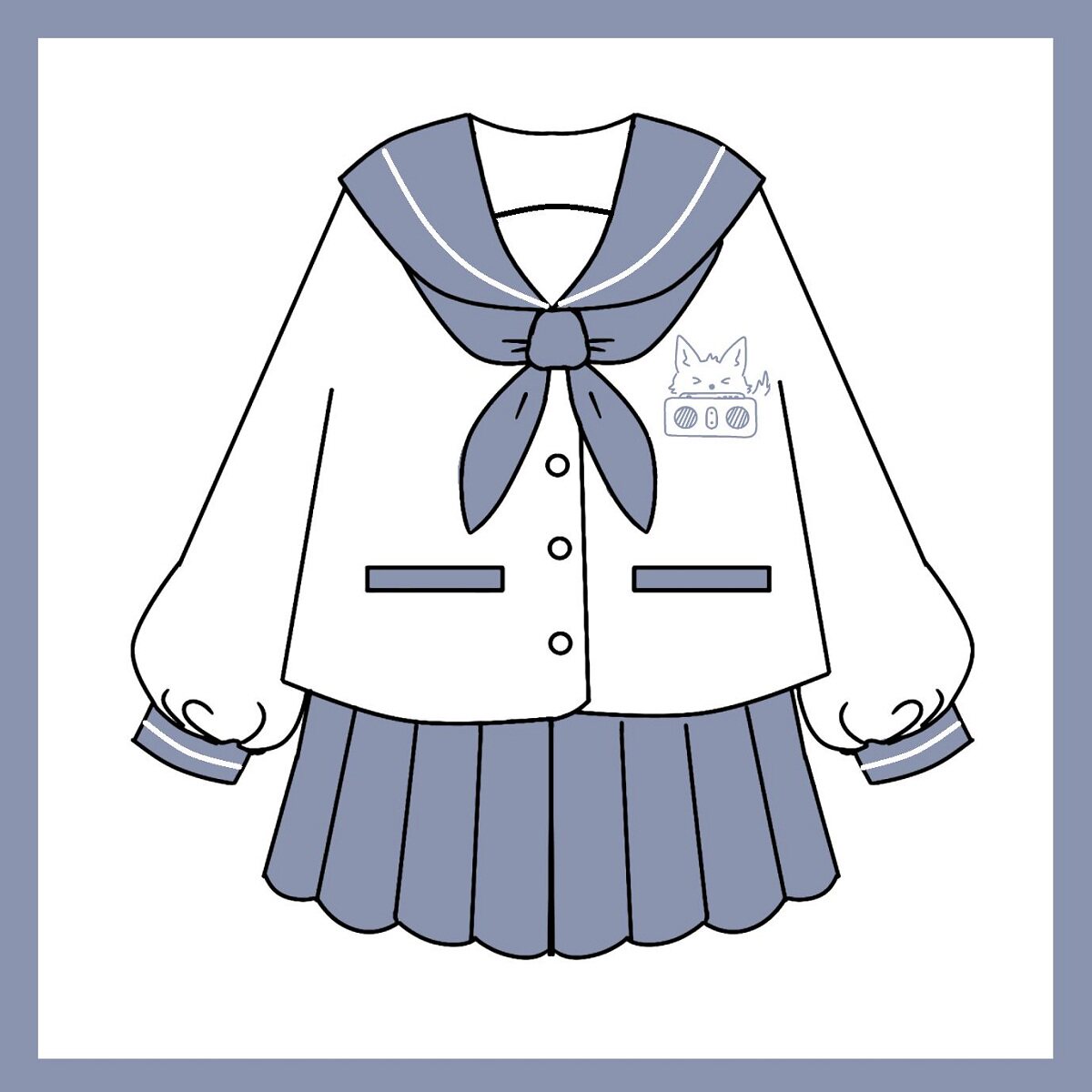 Angel Cat Sugar 天使猫 云川遐想天使猫咪原创水手服日系学生女长短袖jk制服幼稚园套装 图片价格品牌报价 原仓数据